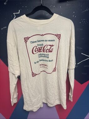 Coca Cola Long Sleeve Graphic Tee
